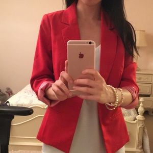 Red blazer